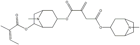 6-Angeloyloxyditropan-3-yl itaconate