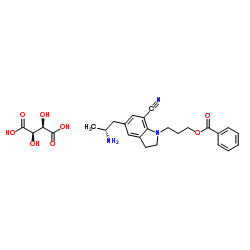 5-[(2R)-2-Aminopropyl]-1-[3-(benzoyloxy)propyl]-2,3-dihydro-1H-indole-7-carbonitrile (2R,3R)-2,3-dihydroxybutanedioate