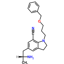 5-[(2R)-2-Aminopropyl]-2,3-dihydro-1-[3-(phenylmethoxy)propyl]-1H-indole-7-carbonitrile